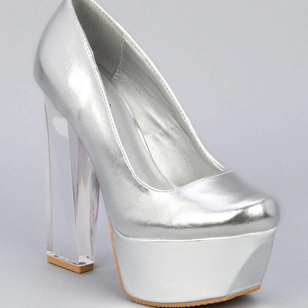 FOUND ISO! Qupid "Monte-2" Lucite Block Heels @lovenushuz - Picture 11 of 13